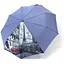Кольорова парасолька-автомат з атласним сегментом для жінок 464 Сіро-синій - мініатюра 1