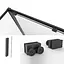 Душевая кабина Dusel DSL191B+DSL195B Black Matt 1200x900x1900, Черный матовый, Универсальная, прозрачная, 120x90 - миниатюра 2