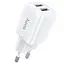 Адаптер сетевой HOCO Briar dual port charger N8 2 USB белый - миниатюра 4
