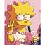 Картина по номерам "Лиза Симпсон" 16126-AC 40х50 см - миниатюра 1