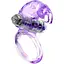 Эрекционное кольцо Boss Series Rabbit Vibro Cock Ring 7.5 см фиолетовый - миниатюра 1