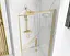 Душевые двери Rea Rapid Slide 110 brashed gold REA-K4708, прозрачный, золотой - миниатюра 4