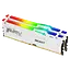Оперативная память Kingston Fury 32GB (2x16GB) DDR5 5600MHz FURY Beast White RGB (ex.HyperX) (KF556C40BWAK2-32) - миниатюра 1
