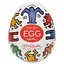 Мастурбатор яйцо Tenga Egg Keith Haring Dance белый - миниатюра 1