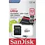 Карта памяти Sandisk 64GB microSDXC C10 UHS-I R100MB/s Ultra + SD (SDSQUNR-064G-GN3MA) - миниатюра 2