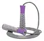 Скакалка PowerPlay 4206 Jump Rope PRO+ Серо-фиолетовая 2,75 м (PP_4206_Grey/Violet) - миниатюра 1