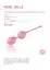Вагінальні кульки Femintimate Kegel Balls, 19.9 см, рожевий - мініатюра 3