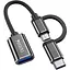OTG перехідник Yesido GS02 micro/Type-C to USB 3.0 метал - мініатюра 1