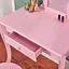 Детский туалетный столик Chomik Elsa с зеркалом + розовый стул - миниатюра 10