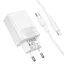 МЗП Borofone BAS76A Source PD30W+QC3.0 (1USB-A/1C) + кабель Type-C to Lightning White - мініатюра 5