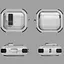Футляр протиударний Locking Button для навушників Airpods 3 White - мініатюра 3
