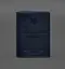 Кожаная обложка для военного билета с карманами 7.2 синий краст - миниатюра 1
