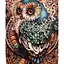 Алмазна вишивка мозаїка на підрамнику 40*30 см стразами райдужна Сова - мініатюра 1