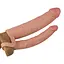 Насадка на пенис Lovetoy Pleasure X-Tender Double Flesh Add 2 20 см телесный - миниатюра 6