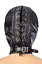 Капюшон с кляпом для БДСМ Fetish Tentation BDSM hood in leatherette with removable gag - миниатюра 2