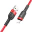 Кабель Hoco U117 з індикатором USB to Lightning 1.2 м червоний - мініатюра 1