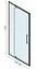 Душова кабіна Rea Rapid Swing 80x120 black REA-K6421 + REA-K6413, Чорний матовий, Універсальна, прозорий - мініатюра 6