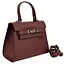 Невелика класична шкіряна сумочка Firenze Italy F-IT-9866DR - мініатюра 1