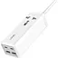 Сетевое зарядное устройство удлинитель LDNIO SC1418 2 USB/2 Type-C QC PD 1 розетка 2m белый - миниатюра 1