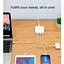 Зарядное устройство Choetech PD8008-EU-WH, 2 USB-A / 2 USB-C (PD8008-EU-WH) - миниатюра 5