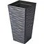 Горщик для квітів Form-Plastic Sahara slim квадро-30 33 л антрацит (3950-014) - мініатюра 1