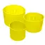 Набор из 3 силиконовых форм для выпекания пасхальной выпечки пасхи и куличей (паски) Ø20/12/15 см, A-plus Желтый 86122 - миниатюра 4