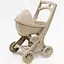 Коляска для ляльок з люлькою 0121/02eco бежевий - мініатюра 3