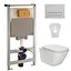 Комплект инсталляция Volle 141515 + унитаз Gap Rimless A34H470000 с сидением Soft Close Slim, Белый - миниатюра 1
