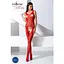 Бодистокинг Passion BS061 комбинезон имитация чулок S/M/L red - миниатюра 2