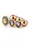 Анальна пробка Gleaming Love Multicolour Plug Set 3 шт. (мульті) - мініатюра 3