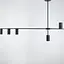 Современная линейная люстра с плафонами в виде спотов Line.F MD 8021-5 BK+BK - миниатюра 3