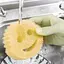 Губка Migic scrub dabby чарівна для миття посуду, чистяча, жовта, розмір 10,5 на 4 см, 1 шт. - мініатюра 2