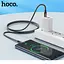 Кабель HOCO X14 Type-C to Type-C 60W, 1m, nylon, aluminum connectors, Black - мініатюра 7
