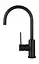 Змішувач для кухні Corsan Lugo black mat з рухомим носиком CMB7522BL Чорний матовий - мініатюра 1