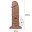 Вибратор Lovetoy Realistic Chubby Dildo 10.5'' 26.6 см коричневый - миниатюра 13