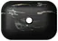 Умивальник Mexen Rita black marble matt накладний MEX-21084588, Чорний матовий - мініатюра 2