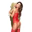 Бодистокинг c геометрическим узором HOT NIGHTFALL красный Penthouse s/l - миниатюра 2