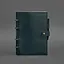 Шкіряний блокнот з датованим блоком (Софт-бук) 9.1 зелений - мініатюра 5