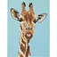 Алмазна мозаїка "Жираф" Brushme DM3002 з мольбертом 17x22.5 см - мініатюра 1