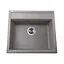 Гранітна мийка Globus Lux Volta мокко 570x510 мм, Сірий - мініатюра 1
