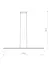 Подвесной светильник, люстра Nowodvorski 11581 Bar LED M 1x32W 3000K 2000Lm IP20 Белый - миниатюра 6