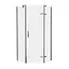 Душова кабіна Eger Stefani 90x90 без піддону 599-535/1, прозорий, хром - мініатюра 1