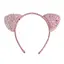 Обруч для волос Пушистые розовые ушки - миниатюра 1