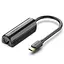 Перехідник Vention USB 3.1 Type-C Ethernet RJ45 1000Mb Gigabit чорний - мініатюра 1
