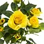 Троянда штучна Elisey 30 см жовта (084F/yellow)       - мініатюра 2