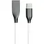 Кабель PowerPlant USB-Type-C, 2м, силікон, білий - мініатюра 1
