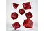 Набор кубиков Celtic 3D Revised Red & black Dice Set , 7 шт. (SCER04) - миниатюра 2