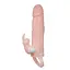 Насадка на пенис Baile Brave Men Vibro Penis Sleeve 17 см телесный - миниатюра 2