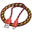 Дата кабель Hoco X116 Meridian USB to MicroUSB 2.4A (1m) Gradient Red Mix - мініатюра 3