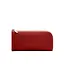 Кожаный портмоне-купюрник на молнии 14.1 красный - миниатюра 11